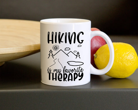 Hiking Quotes SVG Bundle, 6 Designs, Hiking Shirt SVG, Take Me To The Mountains SVG, Hiking Is My Favorite Therapy SVG, Take A Hike SVG SVG HappyDesignStudio 