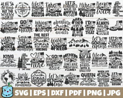 Hiking SVG Bundle | Nature Trip Cut Files SVG MintyMarshmallows 