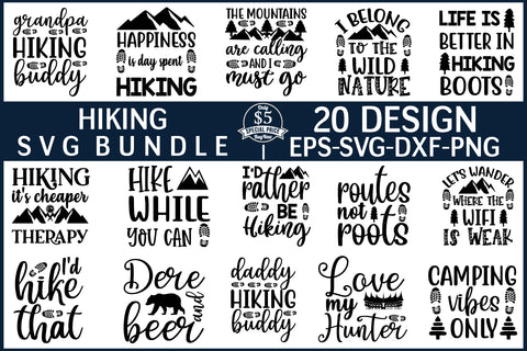 Hiking Svg Bundle SVG md faruk hossain 