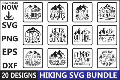 Hiking SVG Bundle SVG Shahin alam 