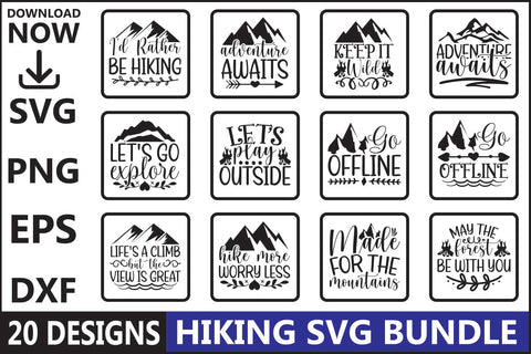 Hiking SVG Bundle SVG Shahin alam 