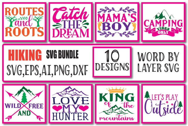 Hiking SVG BUNDLE Vol. 1 SVG Craftlabsvg24 