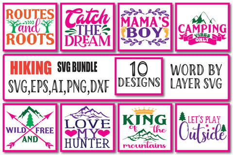 Hiking SVG BUNDLE Vol. 1 SVG Craftlabsvg24 
