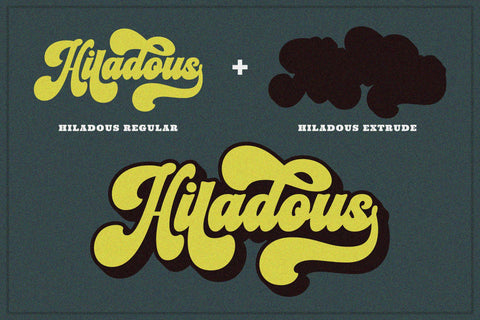 Hiladous - Bold and Retro Font Font ahweproject 