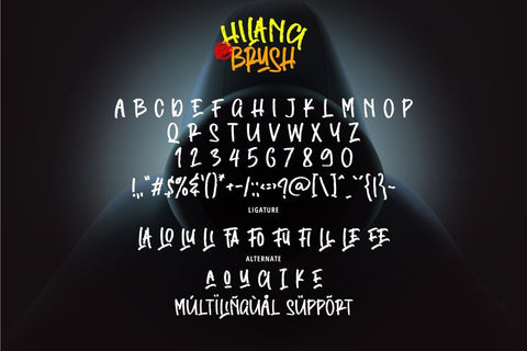 Hilang Brush Font Fallen Graphic Studio 