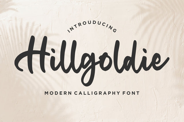 Hillgoldie Font Qwrtype Foundry 