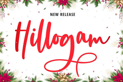 Hillogam Font Fallen Graphic Studio 