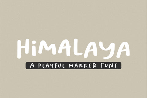 Himalaya - Handwritten Cute Girly Font from Jimtype Studio Font Jimtype Studio 