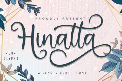 Hinatta Beauty Script Font Font Skiiller_Std 