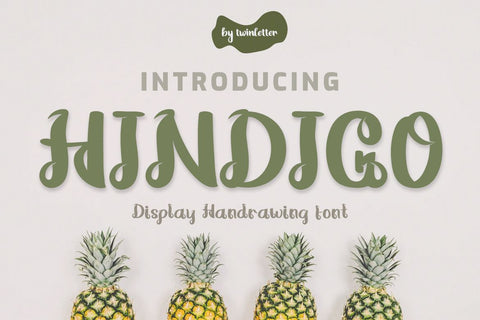 Hindigo Font twinletter 