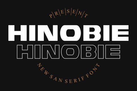 HINOBIE Font gatype 