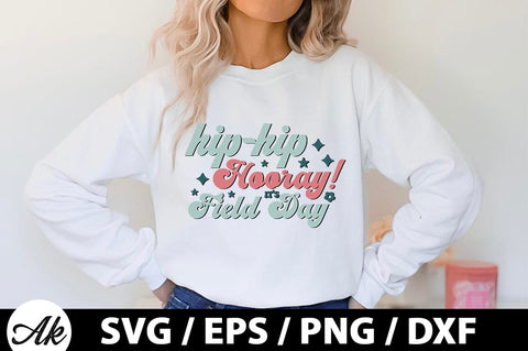 Hip-hip hooray! It's field day Retro SVG SVG akazaddesign 