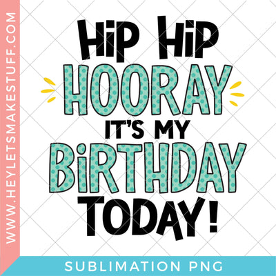 Hip Hip Hooray - Sublimation Sublimation Hey Let's Make Stuff 