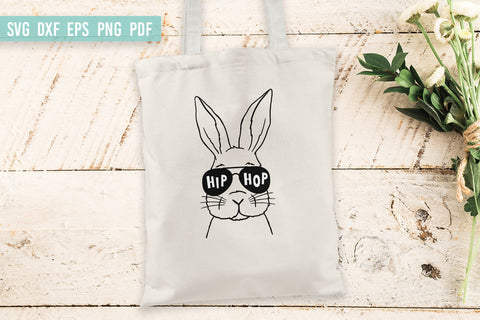 Hip Hop Bunny Rabbit SVG | Easter Bunny SVG | Hand Drawn SVG Irina Ostapenko 