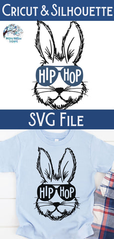 Hip Hop Easter Bunny SVG SVG Wispy Willow Designs 