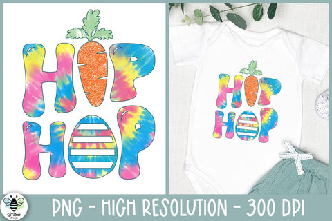 Hip Hop Easter PNG | Tie Dye Easter Sublimation Design SVG B Renee Design 