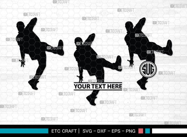 Hip Hop Monogram, Hip Hop Silhouette, Hip Hop SVG, Hip Hop Dancers Svg, Rap Dances Svg, Dancers Svg, SB00367 SVG ETC Craft 