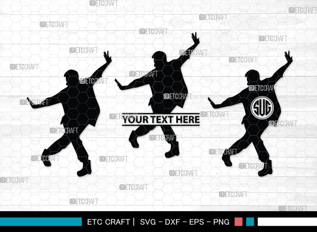 Hip Hop Monogram, Hip Hop Silhouette, Hip Hop SVG, Hip Hop Dancers Svg, Rap Dances Svg, Dancers Svg, SB00367 SVG ETC Craft 
