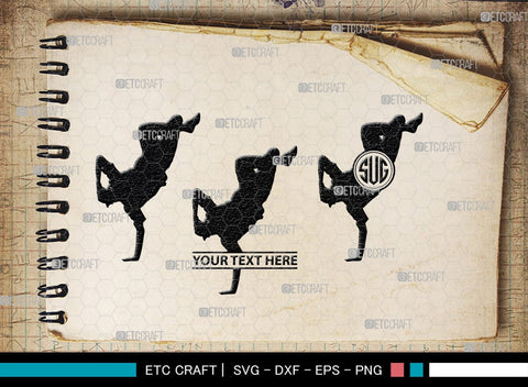 Hip Hop Monogram, Hip Hop Silhouette, Hip Hop SVG, Hip Hop Dancers Svg, Rap Dances Svg, Dancers Svg, SB00367 SVG ETC Craft 