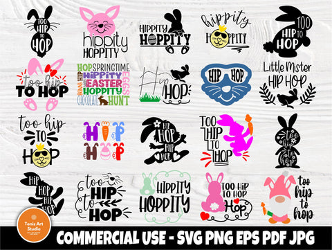 Hip hop SVG Bundle Easter Signs Svg Cricut Files SVG TonisArtStudio 