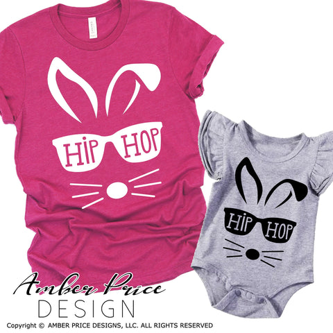 Hip Hop SVG | Easter SVG | Easter bunny SVG PNG DXF | Kids Easter shirt SVG file | Kid's Spring SVG | Amber Price Design SVG Amber Price Design 