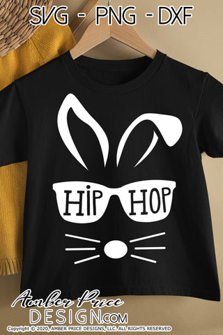 Hip Hop SVG | Easter SVG | Easter bunny SVG PNG DXF | Kids Easter shirt SVG file | Kid's Spring SVG | Amber Price Design SVG Amber Price Design 