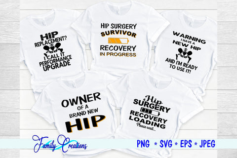 Hip Replacement Bundle SVG Family Creations 