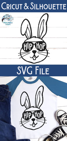 Hip To Hop Bunny Rabbit SVG SVG Wispy Willow Designs 
