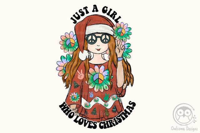 Hippie Girl Christmas Sublimation Sublimation LAM HOANG THUY 