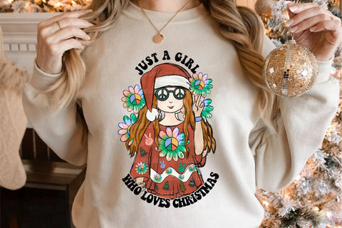 Hippie Girl Christmas Sublimation Sublimation LAM HOANG THUY 