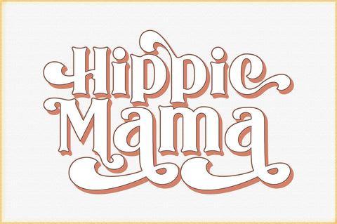 Hippie Mama Svg Design SVG Creativeart88 