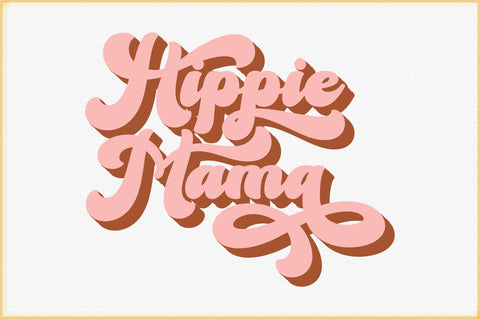 Hippie Mama Svg Design SVG Creativeart88 