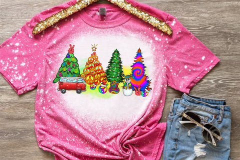 Hippie Peace Christmas Tree PNG Sublimation Design Sublimation LAM HOANG THUY 