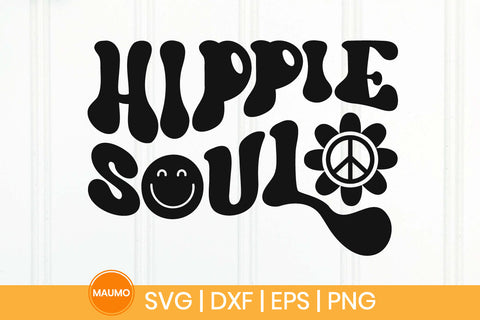 Hippie soul, retro svg quote SVG Maumo Designs 