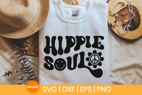 Hippie soul, retro svg quote SVG Maumo Designs 