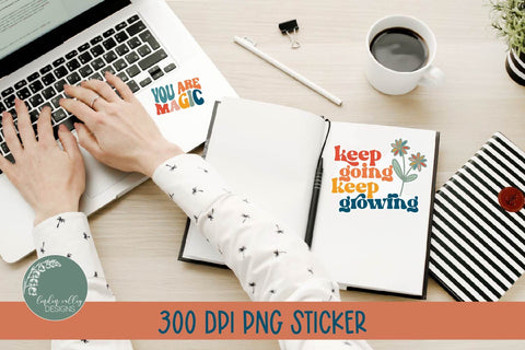 Hippie Soul Sticker Bundle-Retro Stickers PNG-Sticker PNG Sublimation Linden Valley Designs 