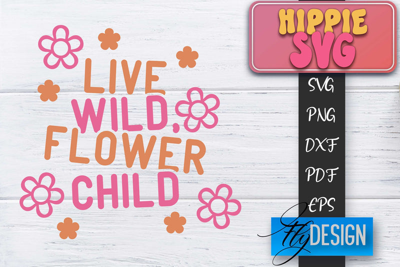 Hippie SVG Design | Retro SVG | SVG Design SVG Fly Design 