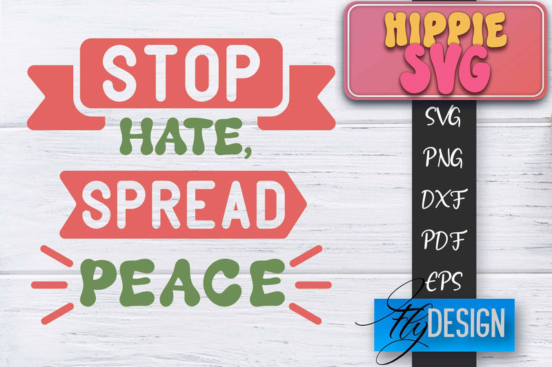 Hippie SVG Design | Retro SVG | SVG Design SVG Fly Design 