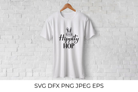 Hippity hop SVG. Funny Easter quote calligraphy lettering SVG LaBelezoka 