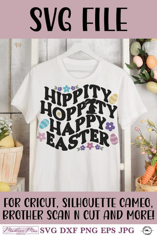 Hippity Hoppity Happy Easter SVG SVG Madison Mae Designs 