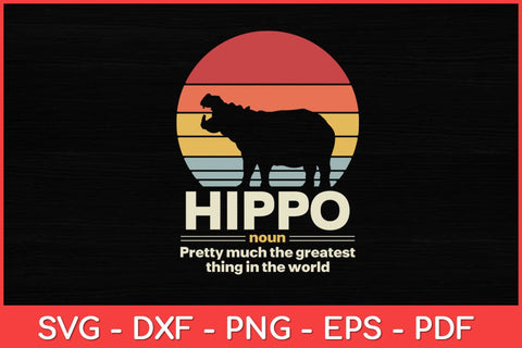 Hippo Animal Definition Hippopotamus Funny Svg Design SVG artprintfile 
