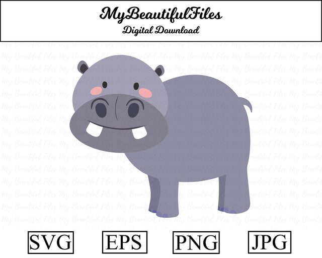 hippo - Animal SVG MyBeautifulFiles 