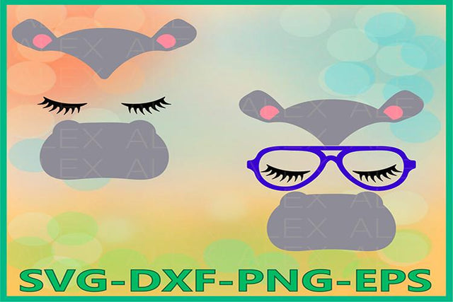 Hippo face svg SVG AlexSVGStudio 