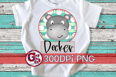 Hippopotamus Circle Design PNG for Sublimation-Christmas PNG Sublimation Greedy Stitches 