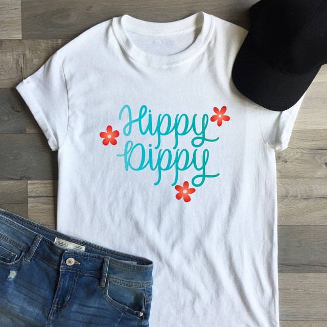 Hippy Dippy Hand Lettered SVG Cut File SVG Cursive by Camille 