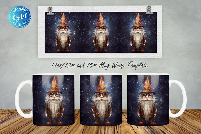 Hipster Gnome 11, 12 & 15 Oz Mug Sublimation Sublimation Regulrcrative 