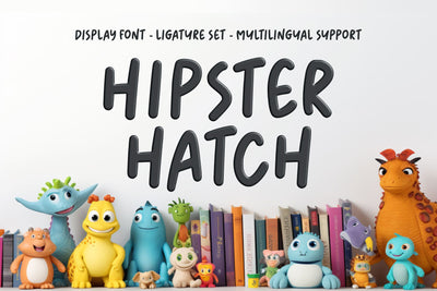 Hipster Hatch - Display Font Font Dumadistyle 