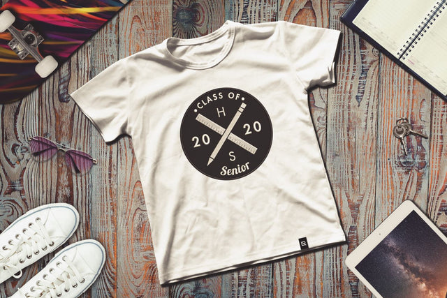 Hipster Logo Grad Class of 2020 Applique Embroidery Embroidery/Applique Designed by Geeks 