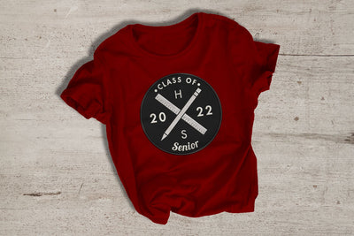 Hipster Logo Grad Class of 2022 Applique Embroidery Embroidery/Applique Designed by Geeks 