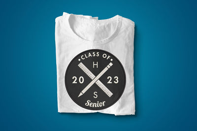 Hipster Logo Grad Class of 2023 Applique Embroidery Embroidery/Applique Designed by Geeks 
